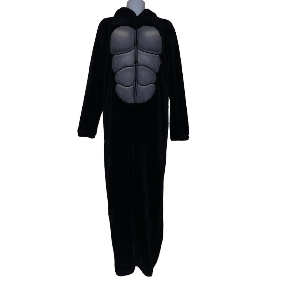 Briefly Stated Gorilla Unionsuit Costume Mens L Thick Halloween Mask Hooded